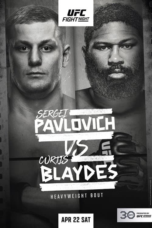 UFC Fight Night 222: Pavlovich vs. Blaydesのポスター
