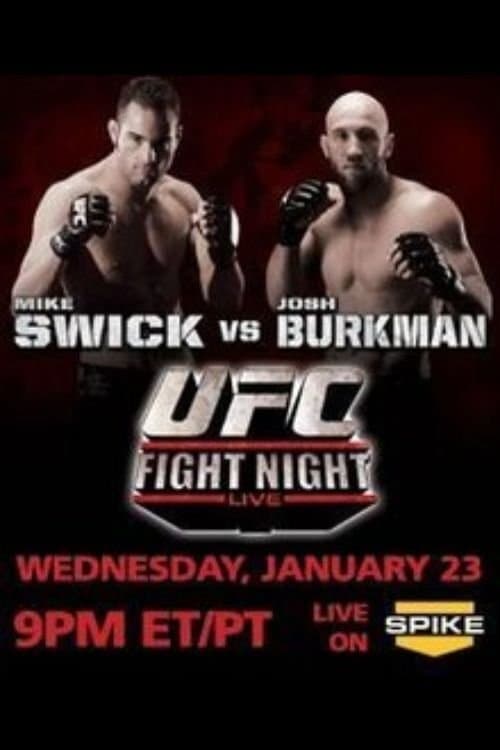 UFC Fight Night 12: Swick vs. Burkmanのポスター