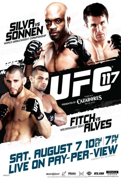 UFC 117: Silva vs. Sonnenのポスター