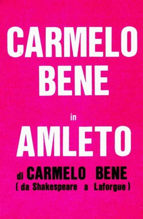 Amleto di Carmelo Bene (da Shakespeare a Laforgue)のポスター