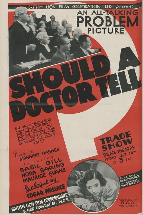 Should a Doctor Tell?のポスター