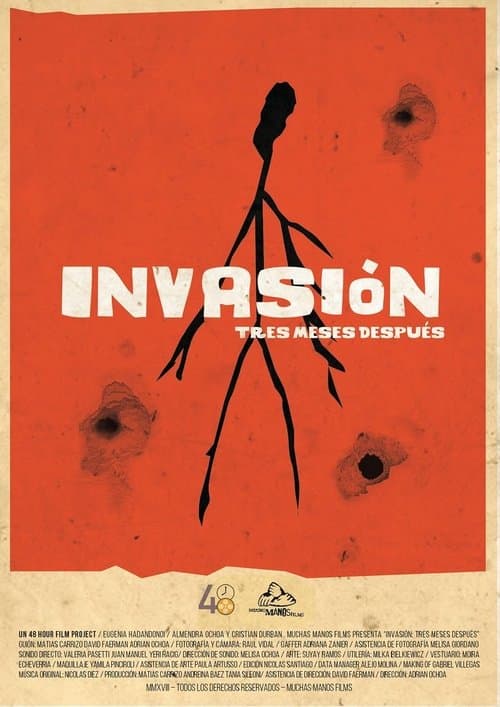 Invasión, tres meses después.のポスター