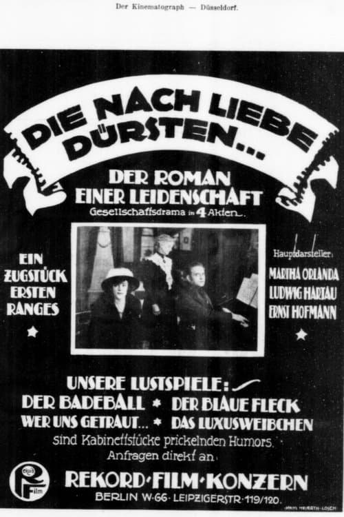 Die nach Liebe dürstenのポスター
