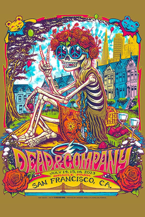 Dead & Company: 2023-07-16 Oracle Park, San Francisco, CA, USAのポスター