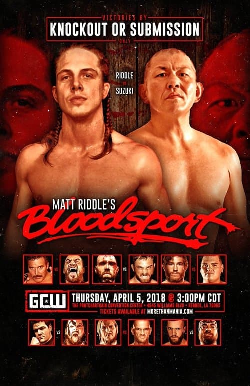 GCW Matt Riddle's Bloodsportのポスター