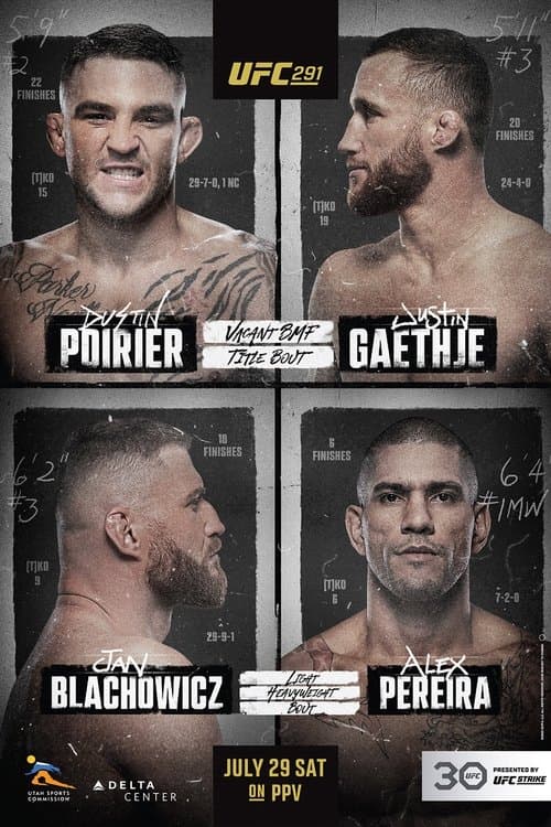 UFC 291: Poirier vs. Gaethje 2のポスター