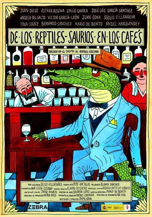 De los reptiles-saurios en los cafésのポスター