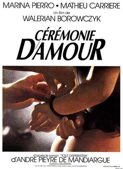 Cérémonie d'amourのポスター