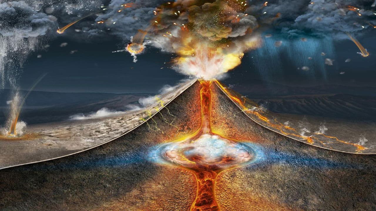 Der Vulkan, der die Welt veränderteの背景画像