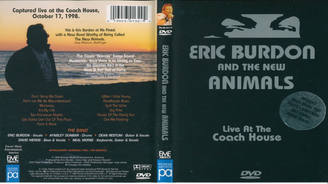 Eric Burdon & The New Animals: Live at the Coach Houseの背景画像