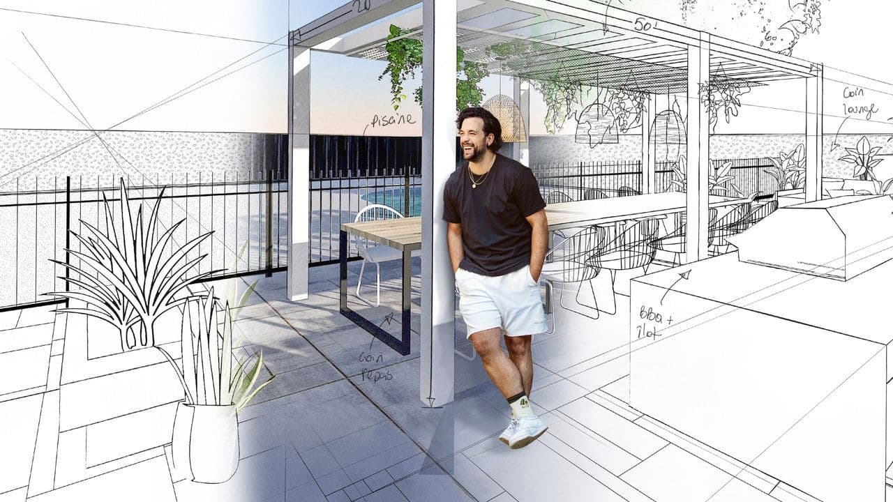 Des idées de grandeur dans ma courの背景画像