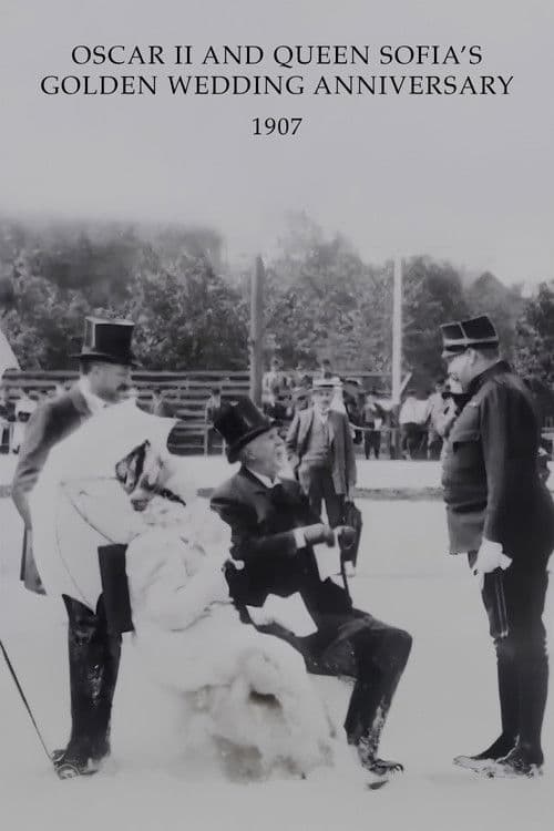 Oscar II och drottning Sofia firar guldbröllopのポスター