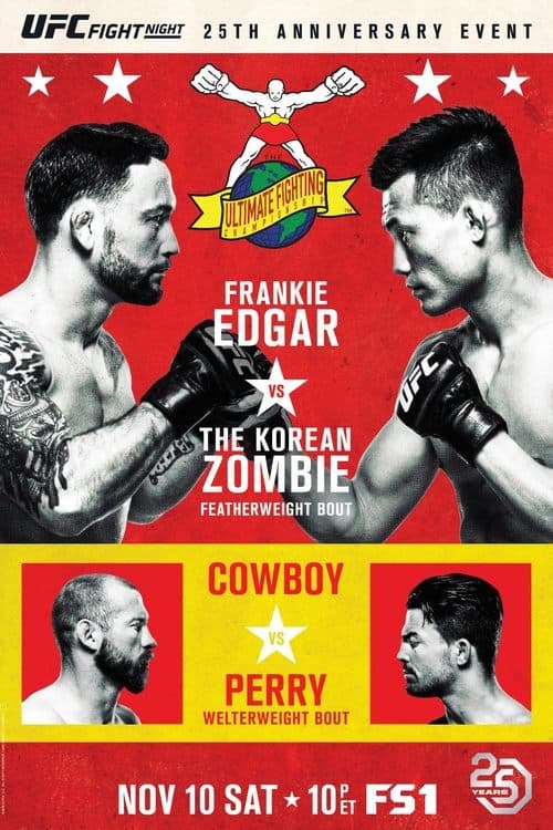 UFC Fight Night 139: Korean Zombie vs Rodriguezのポスター