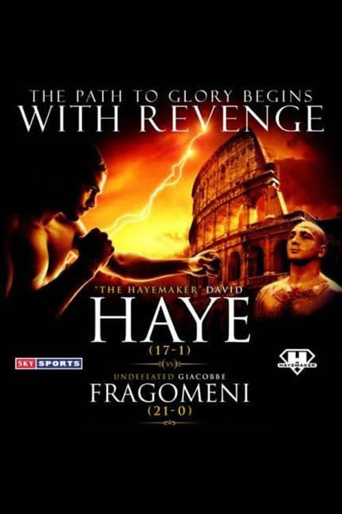 David Haye vs. Giacobbe Fragomeniのポスター