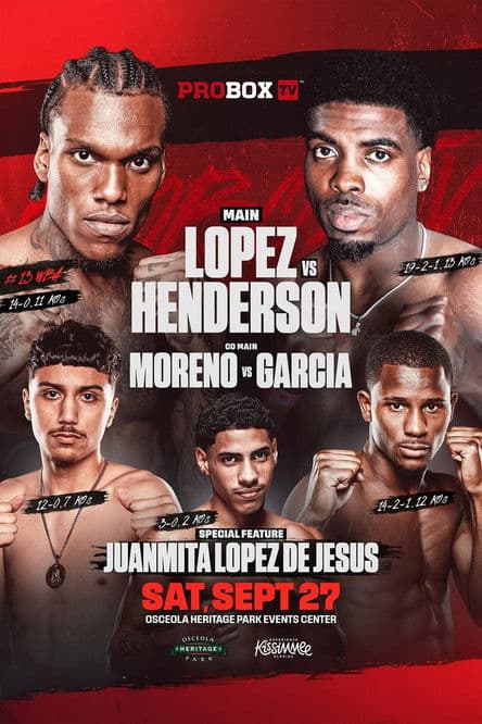 Najee Lopez vs. Kalvin Hendersonのポスター