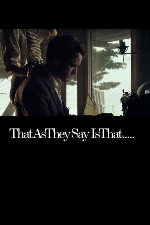 That As They Say Is Thatのポスター